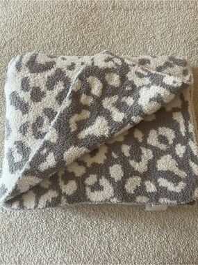 cupcakes & cashmere Leopard Print Throw Blanket